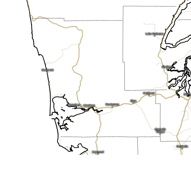 Model charts for Grays Harbor (Snow depth) ECMWF IFS HRES 0z/12z (15
